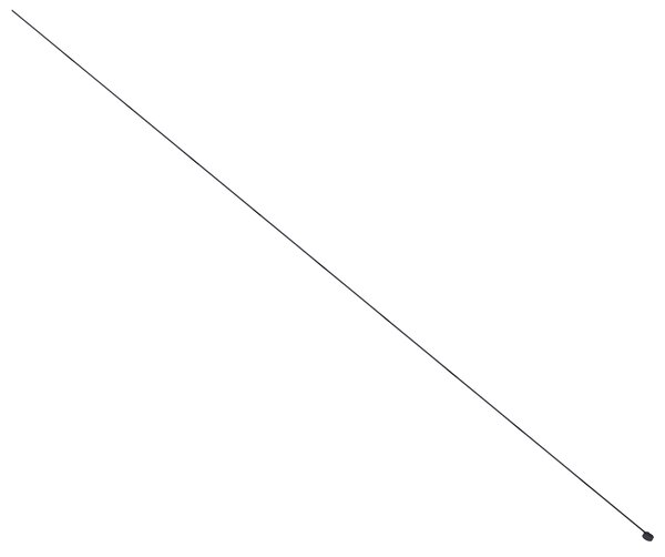 Moderný koľajnicový systém osvetlenia čierny 1-fázový 1000 cm s okrúhlym zdrojom napájania - Magnetic
