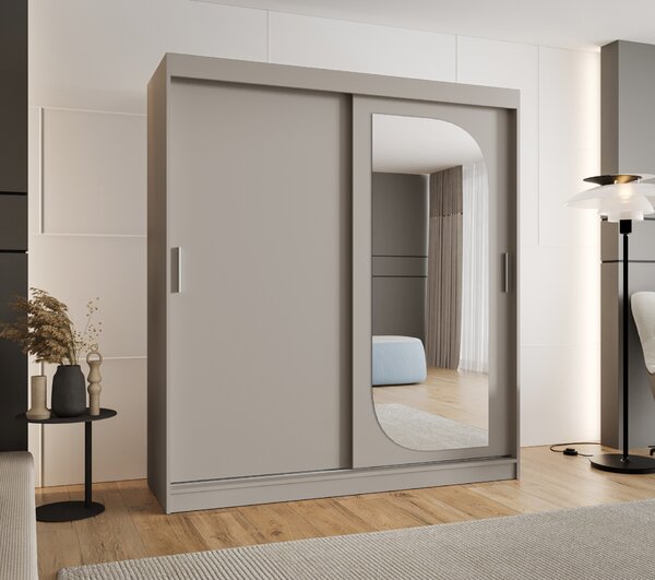 NovýNábytok.sk Šatníková skriňa 180 cm Lulu (kašmír). Akcia -45%. Vlastná spoľahlivá doprava až k Vám domov. 1125980
