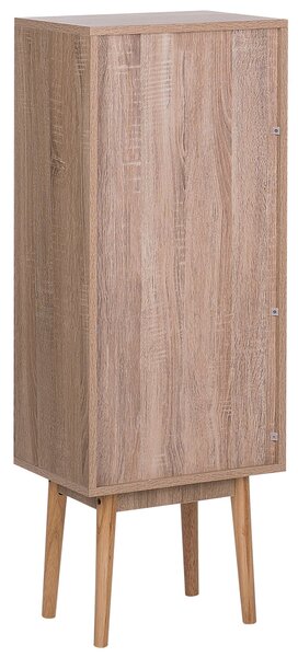 Komoda svetlé drevo viacfarebná MDF matný maľovaný povrch 112 x 40 cm úložný priestor 5 zásuviek moderný vintage štýl obývačka spálňa