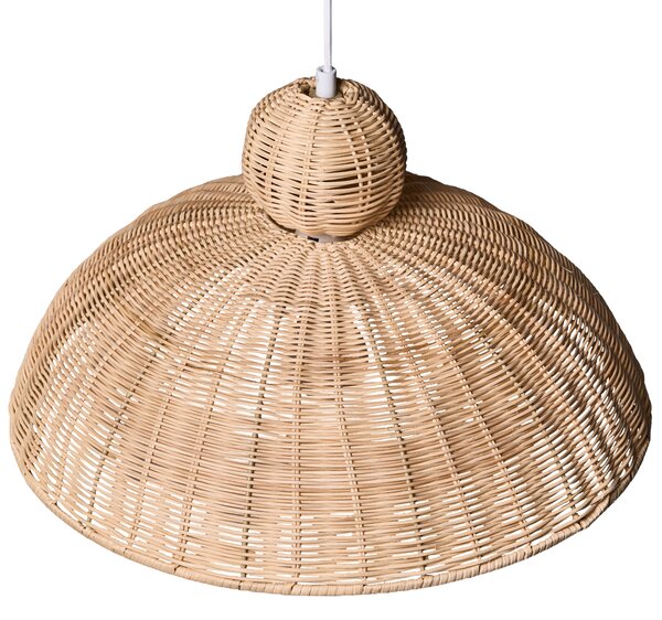 Závesná lampa prírodná ratan ručne pletené tienidlo na strop moderný boho štýl jedáleň obývacia izba