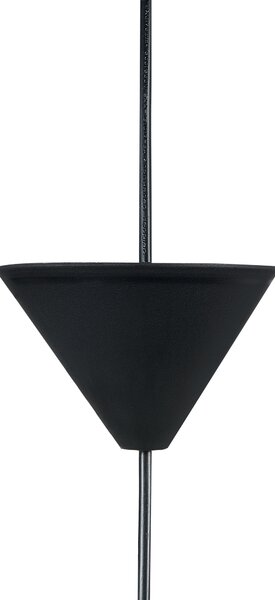 Závesná lampa prírodná biela čierna polyester ratan bavlna 188 cm okrúhle kužeľovité tienidlo moderný štýl osvetlenie kuchyňa jedáleň