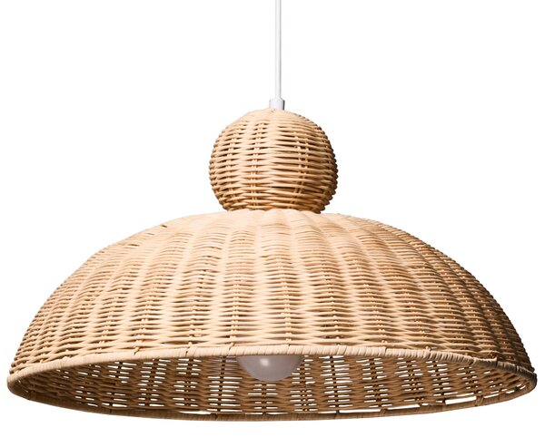 Závesná lampa prírodná ratan ručne pletené tienidlo na strop moderný boho štýl jedáleň obývacia izba