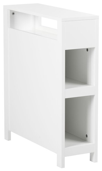 Kúpeľňová skrinka biela MDF 20 x 70 cm s košíkmi úložný priestor moderný štýl kúpeľňa