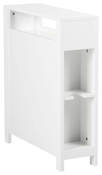 Kúpeľňová skrinka biela MDF 20 x 70 cm s košíkmi úložný priestor moderný štýl kúpeľňa