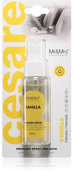 Mr & Mrs Fragrance Cesare Vanilla osviežovač vzduchu do auta 50 ml