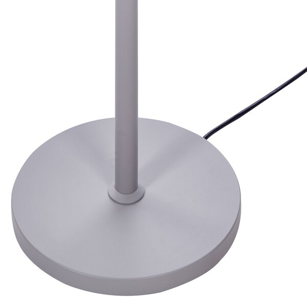 Stojaca LED lampa strieborná hliník 186 cm vypínač moderný industriálny štýl kancelária pracovňa