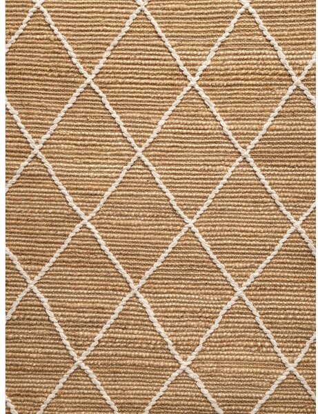 Ručne tkaný jutový koberec v prírodnej farbe 80x150 cm Kunu – Hanse Home
