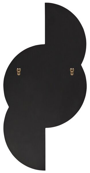 Nástenné zrkadlo fialové a strieborné sklo a MDF 50 x 100 cm nepravidelný tvar moderný štýl obývacia izba chodba