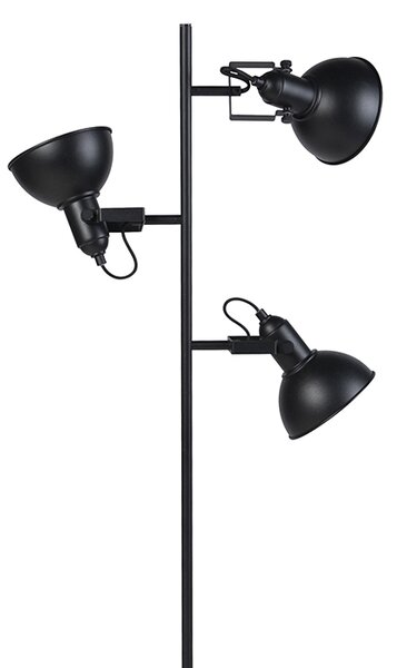 Inteligentná stojaca lampa čierna so zlatou farbou 3 svetlá vrátane 3 WiFi P45 - Tommy