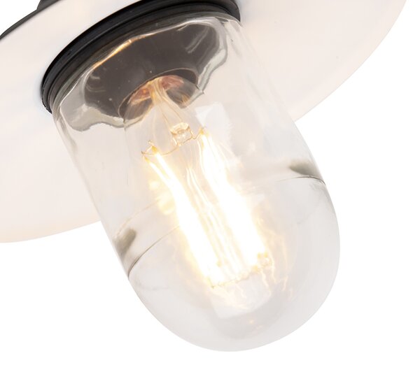 Vonkajšia nástenná lampa čierna IP44 - Mníchov