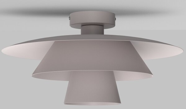 Stropné svietidlo PLATO 1xE27/15W/230V pr. 32 cm krémové
