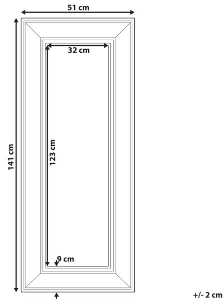 Závesné zrkadlo na stenu zlatá syntetický materiál sklo 51 x 141 cm obdĺžnikový tvar dekoratívny rám tradičný glamour štýl doplnky