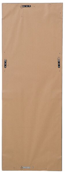 Závesné zrkadlo na stenu zlatá syntetický materiál sklo 51 x 141 cm obdĺžnikový tvar dekoratívny rám tradičný glamour štýl doplnky