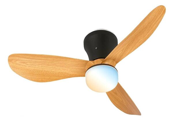 Brilo - LED stmievateľný stropný ventilátor LUFITO LED/15W/230V 3000/4000/6000K béžová+DO
