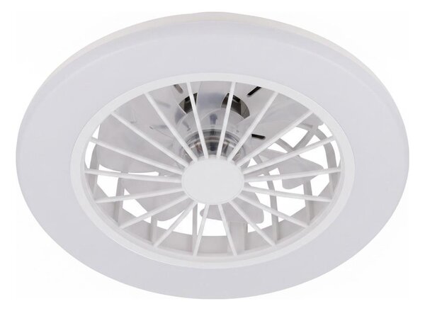 Brilo - LED stmievateľný stropný ventilátor PAFO LED/24W/230V 3000-6500K biela+DO