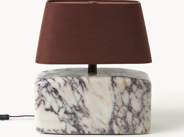 Stolová lampa Maleo's podstavcom z mramoru Calacatta Viola