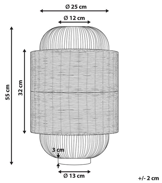 Stolová lampa prírodná a čierna ratanové tienidlo čierny kovový podstavec nočné svietidlo obývačka spálňa