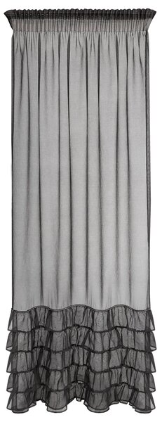 ZÁCLONA NA PÁSKE CARLI 140X250 CM ČIERNA