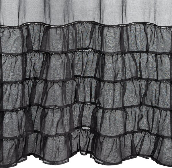 ZÁCLONA NA PÁSKE CARLI 140X250 CM ČIERNA