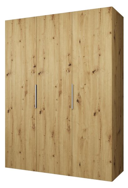 NovýNábytok.sk Šatníková skriňa 150 cm Mirabella 1 (dub artisan + kašmír). Akcia -18%. Vlastná spoľahlivá doprava až k Vám domov. 1126348