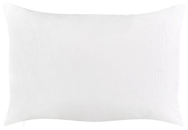 Sada 2 vonkajších vankúšov modrá polyester 40 x 60 cm obdĺžniková kvetinová potlač vzor dekoračný vankúš záhrada terasa