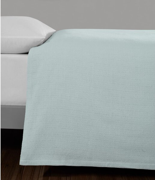 Bavlnený pléd v mentolovozelenej farbe na dvojlôžko 200x230 cm Serenity - Mijolnir