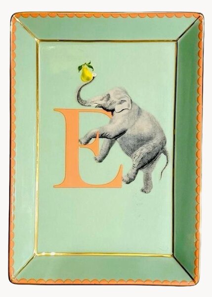 Dekoračný podnos z jemného kostného porcelánu Elephant