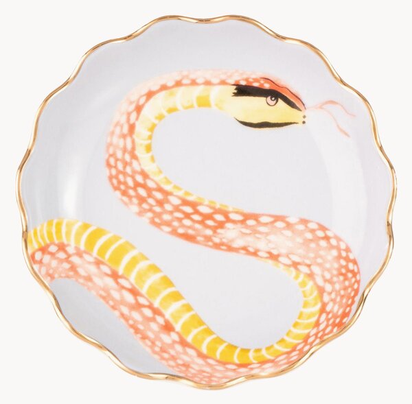 Dezertný tanier z jemného kostného porcelánu Snakey