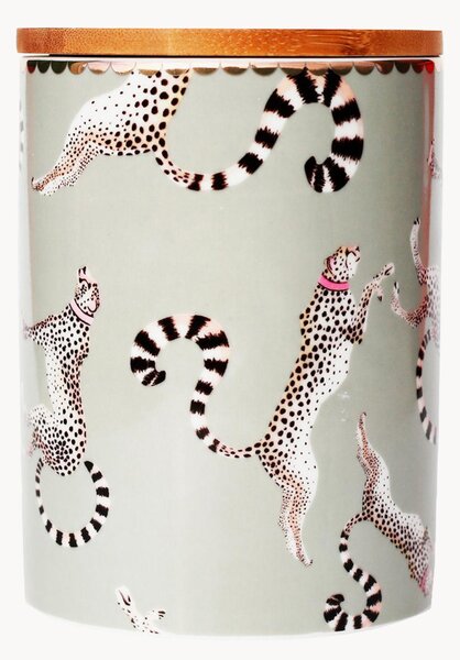 Úložná dóza z jemného kostného porcelánu Cheetah