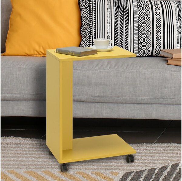 Adore Furniture Odkladací stolík 65x35 cm žltá AD0136 + záruka 3 roky zadarmo