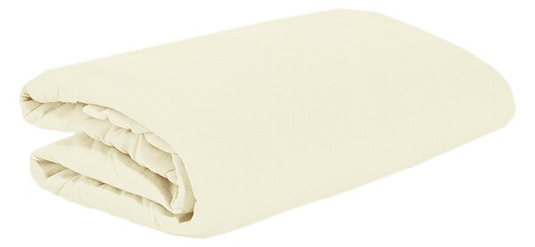 AKCIA! Jersey prestieradlo EKONOM 90x200 cm smotanové