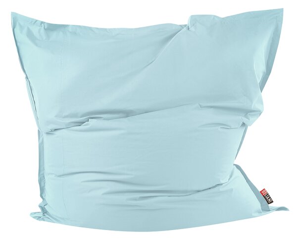 Extra veľký sedací vak svetlomodrý nylonový 180 x 230 cm vodoodolný poťah so zipsom polystyrénová výplň