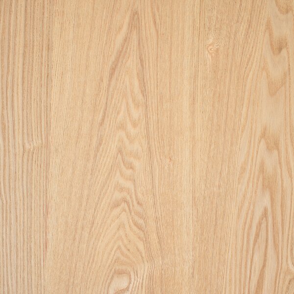 Rozkladací jedálenský stôl svetlý jaseň MDF 160/200 x 90 cm nohy z kaučukového dreva dyhovaná doska prírodný povrch škandinávsky štýl