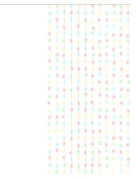 ISO 11331 Svetelný záves 300 LED multicolor