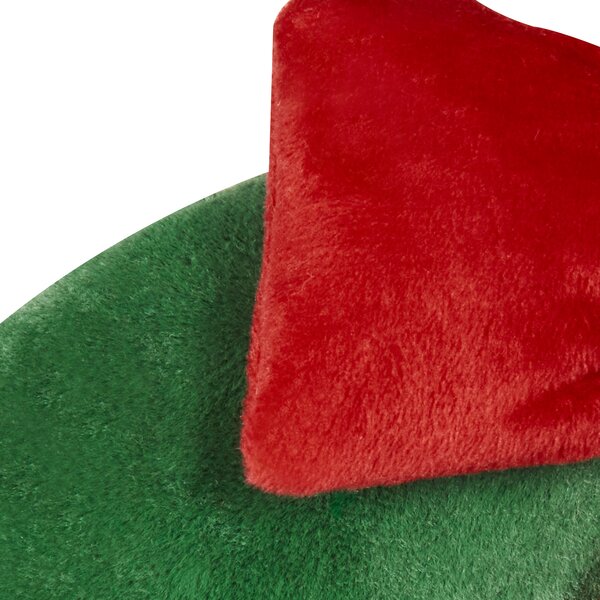Sada 2 dekoratívnych vankúšov zelená polyester vianočný motív veniec 45 cm okrúhly tvar dekorácie doplnky