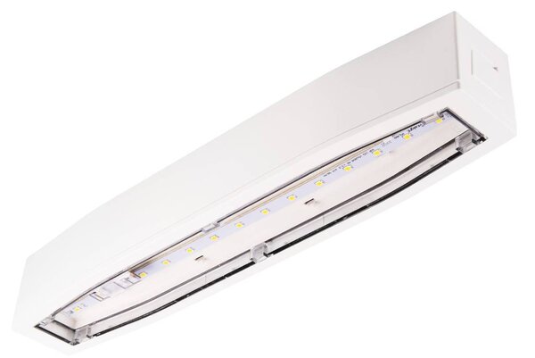 Biele prisadené protipanické osvetlenie autotest 6W IP54 – LED núdzové a protipanické osvetlenie
