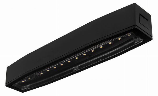 Čierne prisadené protipanické osvetlenie autotest 6W IP54 – LED núdzové a protipanické osvetlenie