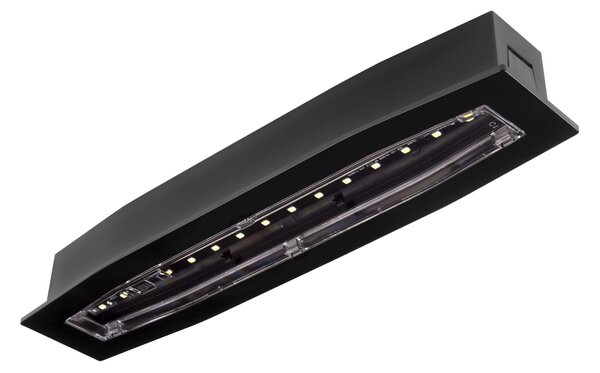 Čierne vstavané protipanické osvetlenie autotest 6W IP54 – LED núdzové a protipanické osvetlenie