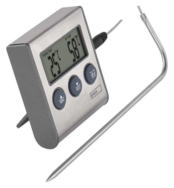 Digitálny grilovací teplomer a minútka – Elektro > Meteostanice a teplomery