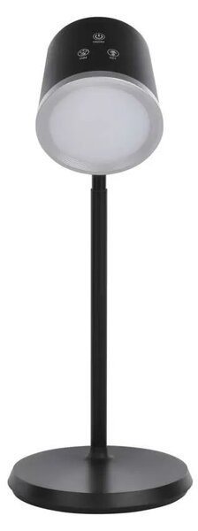 Čierna LED stolová nabíjacia magnetická lampa Abbie 4v1 6W – LED lampičky a baterky > Stolové LED lampičky