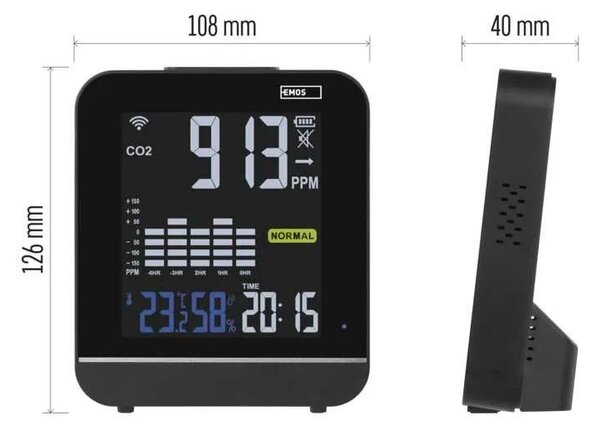 GoSmart Monitor kvality ovzdušia s Wifi – Elektro > Meteostanice a teplomery