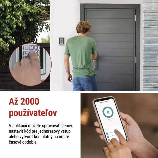 GoSmart Kódová klávesnica s WiFi – Elektro > Domové zvončeky