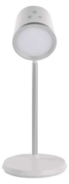 Biela LED stolová nabíjacia magnetická lampa Abbie 4v1 6W – LED lampičky a baterky > Stolové LED lampičky