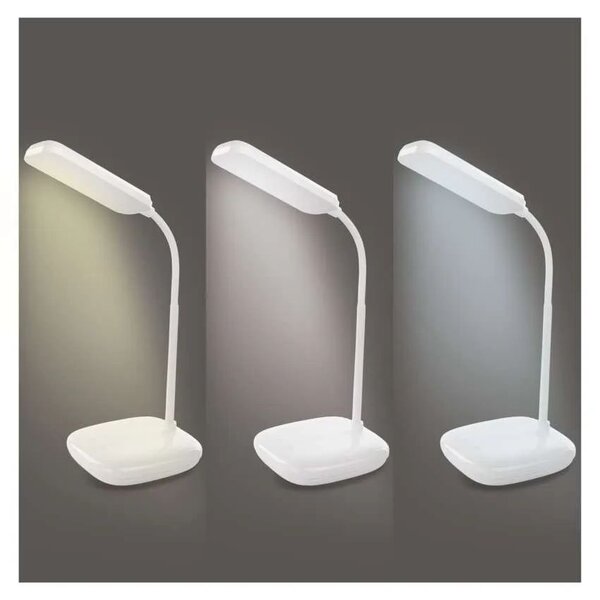 Biela LED stolová lampička Molly 12W – LED lampičky a baterky > Stolové LED lampičky
