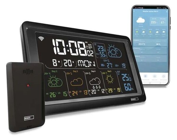 GoSmart Domáca bezdrôtová meteostanica s WiFi – Elektro > Meteostanice a teplomery