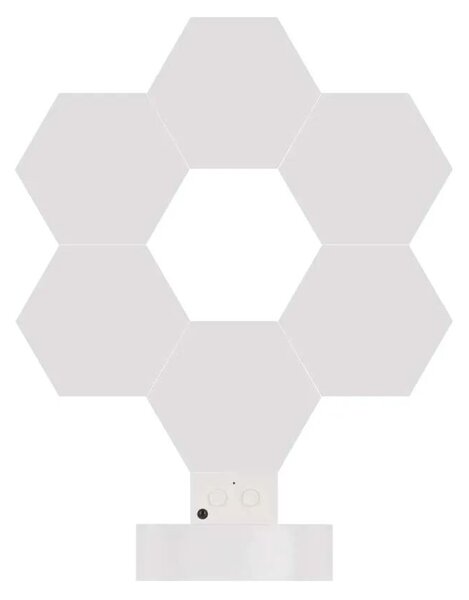 GoSmart RGBIC Biela LED stolová lampička Hexagon 5,5W s WiFi – LED lampičky a baterky > Stolové LED lampičky