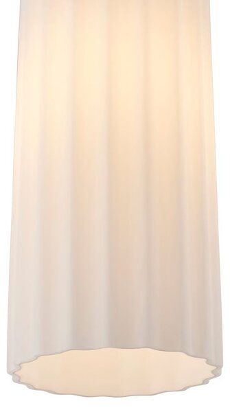 Biely závesný luster Miella pre žiarovku E27 ø10cm – LED lustre a svietidlá > Lustre > Závesné lustre