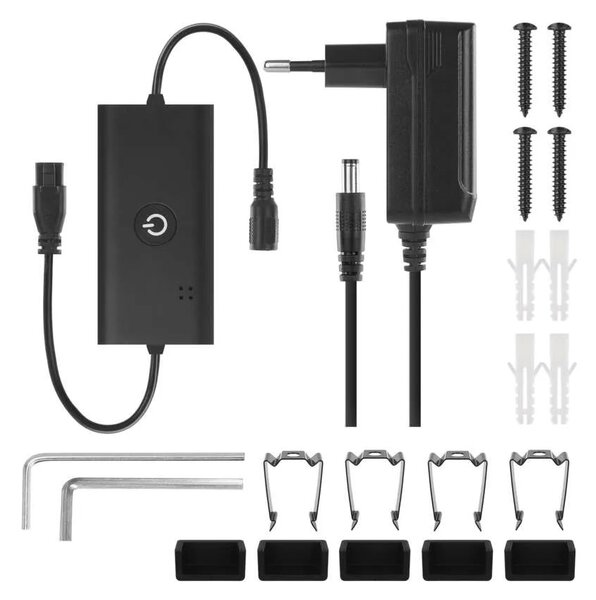 GoSmart RGBIC Čierna LED stolová lampička 175cm 20W s WiFi – LED lampičky a baterky > Stolové LED lampičky