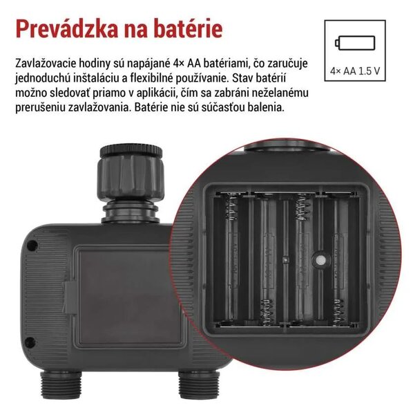 GoSmart zavlažovacie hodiny s 2 výstupmi – Inteligentná domácnosť