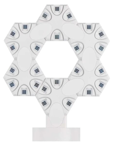 GoSmart RGBIC Biela LED stolová lampička Hexagon 5,5W s WiFi – LED lampičky a baterky > Stolové LED lampičky